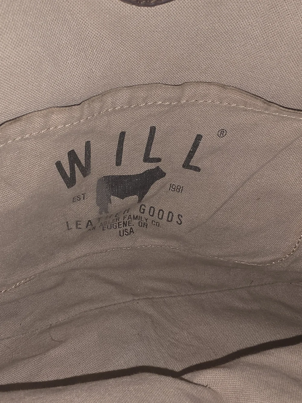 WILL Leather Goods Canvas & Leather Tote Bag w/ Original Travel Pillow